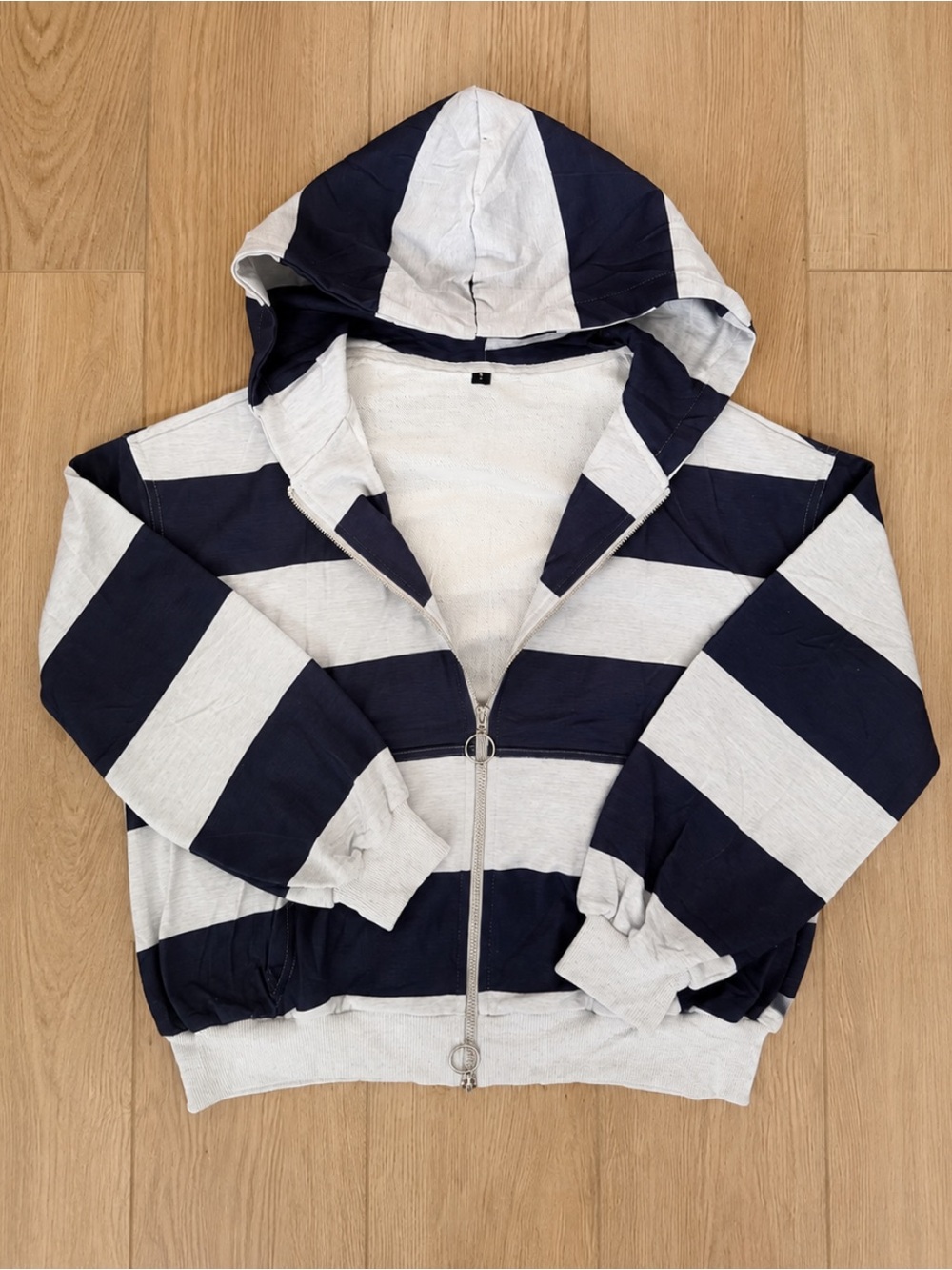Striped hoodie small